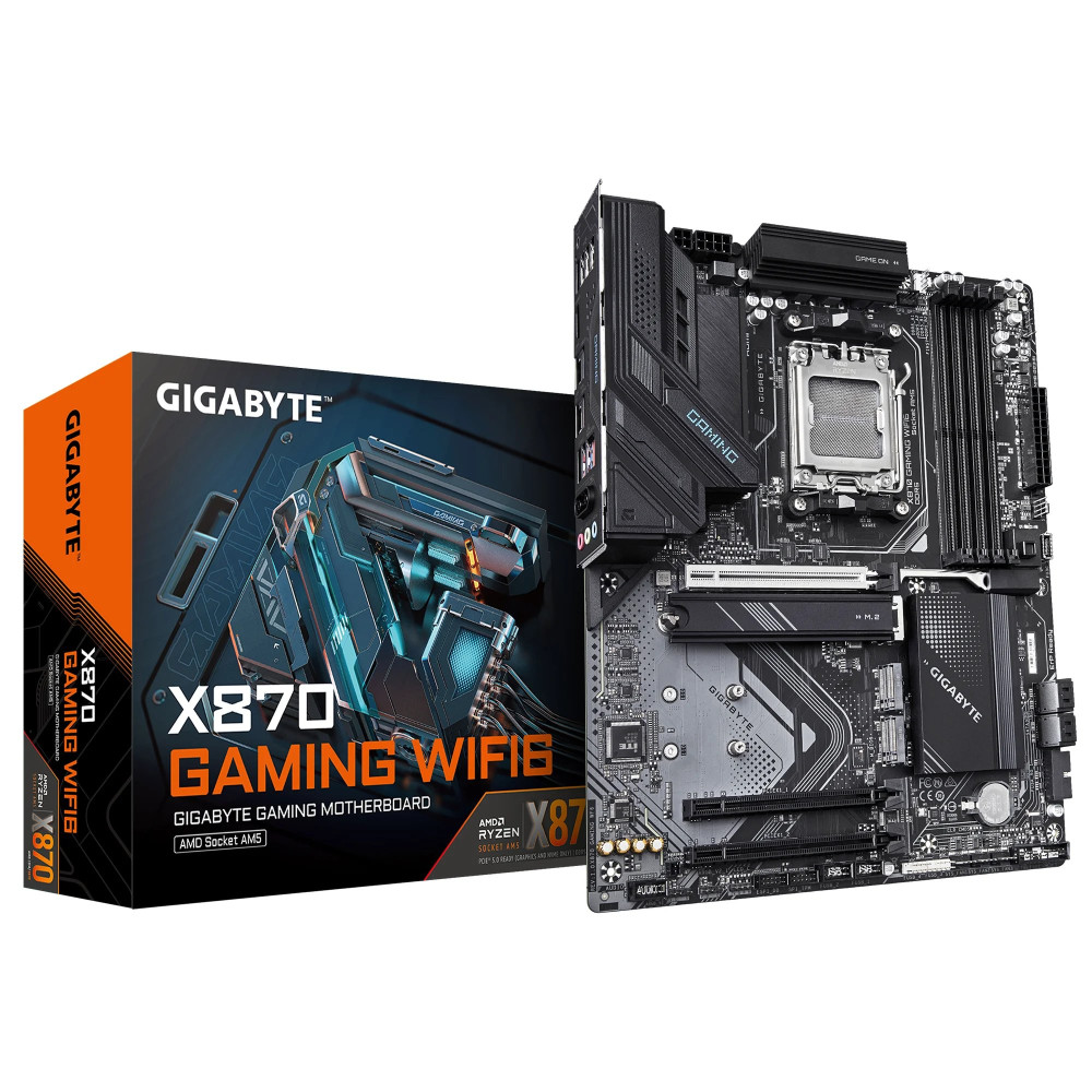 Gigabyte X870 GAMING WIFI6 - Scheda madre - ATX - Socket AM5 - Scheda madre AMD X870 - USB4, USB 3.2 Gen 2, USB 3.2 Gen 1, USB-C