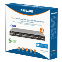 Intellinet Switch - L3 - gestito - 48 x 10/100/1000 (PoE+)