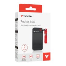 Verbatim Pocket - SSD - 2 TB - Chiave portachiavi con connettore USB - esterno (trasportabile)