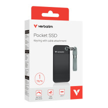 Verbatim Pocket - SSD - 1 TB - Chiave portachiavi con connettore USB - esterno (trasportabile)
