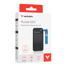 Verbatim Pocket - SSD - 1 TB - Chiave portachiavi con connettore USB - esterno (trasportabile)