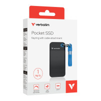 Verbatim Pocket - SSD - 1 TB - Chiave portachiavi con connettore USB - esterno (trasportabile)