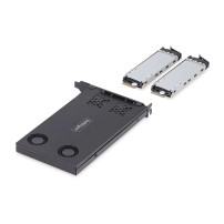 StarTech.com Dual-Bay M.2 NVMe SSD Removable Mobile Rack for PCIe x8 Slot - adattatore di interfaccia - M.2 - Carta NVMe M.2 / P