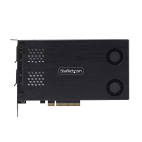 StarTech.com Dual-Bay M.2 NVMe SSD Removable Mobile Rack for PCIe x8 Slot - adattatore di interfaccia - M.2 - Carta NVMe M.2 / P
