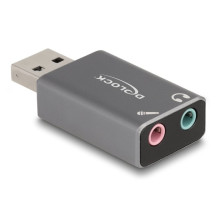 Delock Adattatore USB-A verso jack per auricolari