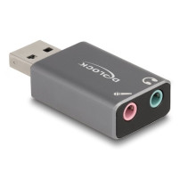 Delock Adattatore USB-A verso jack per auricolari