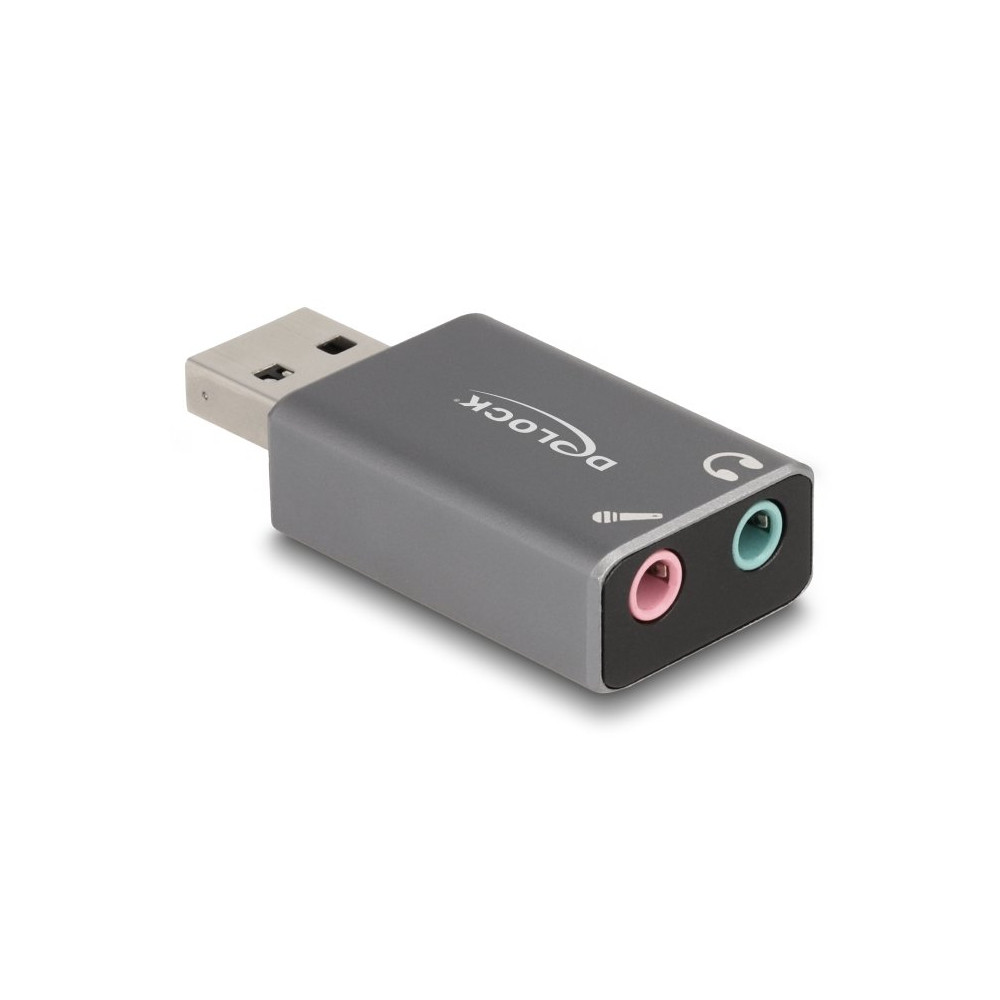 Delock Adattatore USB-A verso jack per auricolari