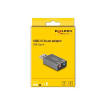 Delock Adattatore USB-A verso jack per auricolari