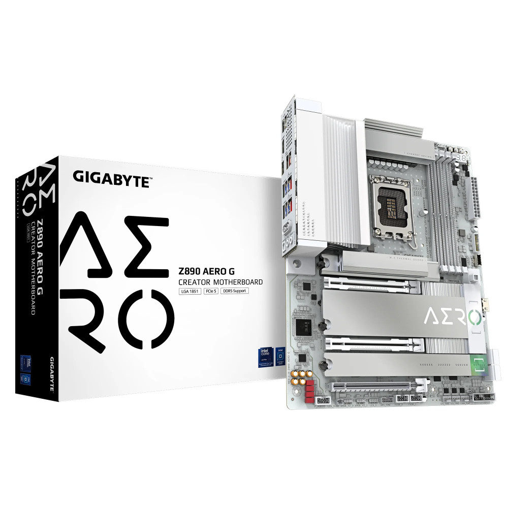 Gigabyte Z890 AERO G - Scheda madre - ATX - LGA1851 Socket - Chips Z890 - USB4, USB 3.2 Gen 2, USB 3.2 Gen 1, USB-C 3.2 Gen 2x2 