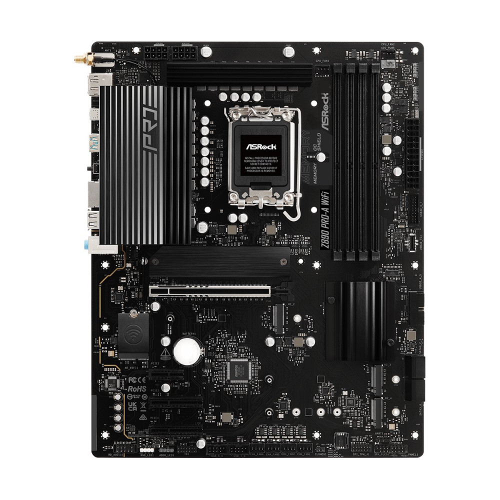 ASRock Z890 PRO-A WiFi - Scheda madre - ATX - LGA1851 Socket - Chips Z890 - USB4, USB-C 3.2 Gen 2x2, USB 3.2 Gen 2, USB 3.2 Gen 