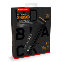 WD WD_BLACK SN850X WDS100T2XHE - SSD - crittografato - 1 TB - interno - M.2 2280 - PCIe 4.0 x4 (NVMe)
