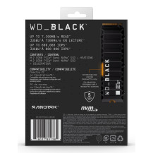 WD WD_BLACK SN850X WDS100T2XHE - SSD - crittografato - 1 TB - interno - M.2 2280 - PCIe 4.0 x4 (NVMe)