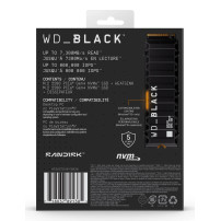 WD WD_BLACK SN850X WDS100T2XHE - SSD - crittografato - 1 TB - interno - M.2 2280 - PCIe 4.0 x4 (NVMe)