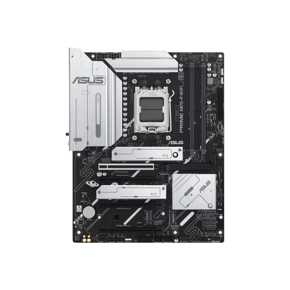 ASUS PRIME X870-P WIFI - Scheda madre - ATX - Socket AM5 - Scheda madre AMD X870 - USB4, USB 3.2 Gen 2, USB-C 3.2 Gen2, USB 3.2 