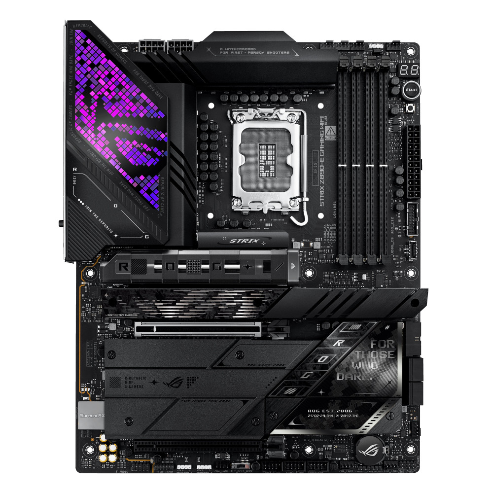 ASUS ROG STRIX Z890-E GAMING WIFI - Scheda madre - ATX - LGA1851 Socket - Chips Z890 - USB-C 3.2 Gen 2x2, USB 3.2 Gen 1, USB 3.2