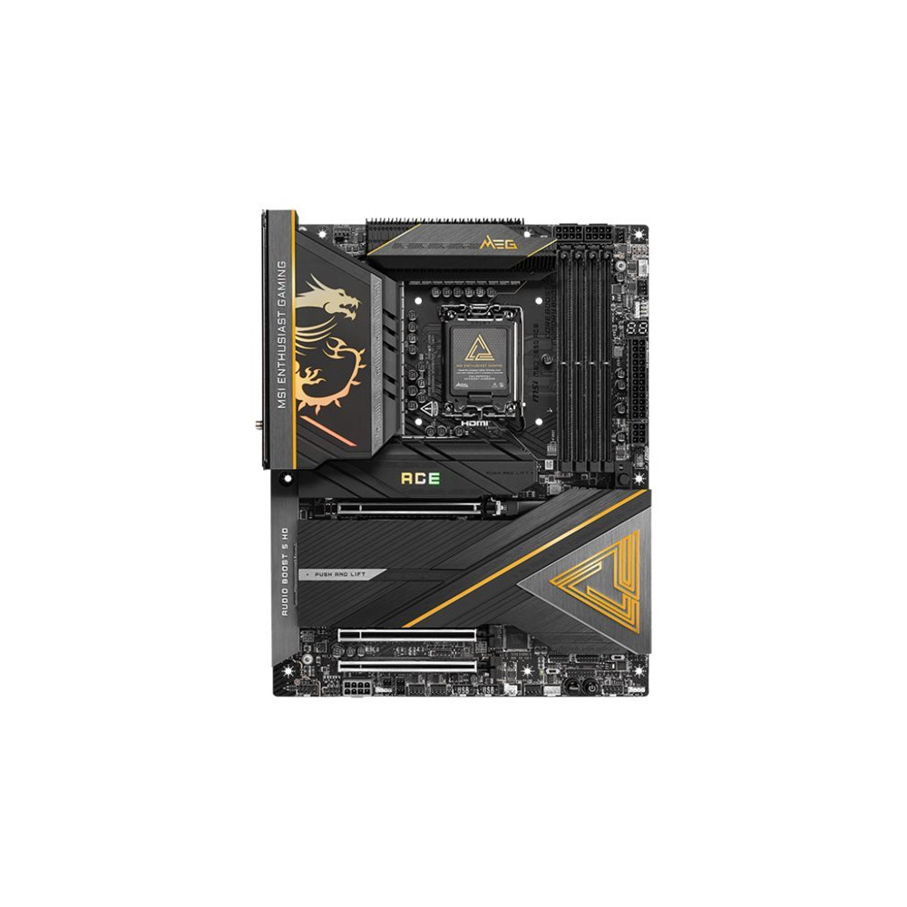 MSI MEG Z890 ACE - Scheda madre - ATX - LGA1851 Socket - Chips Z890 - USB-C 3.2 Gen 2x2, USB 3.2 Gen 1, USB 3.2 Gen 2, USB4, USB