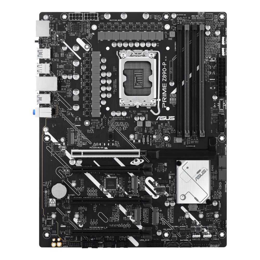 ASUS PRIME Z890-P - Scheda madre - ATX - LGA1851 Socket - Chips Z890 - USB-C 3.2 Gen 2x2, USB 3.2 Gen 2, USB 3.2 Gen 1, USB-C 3.