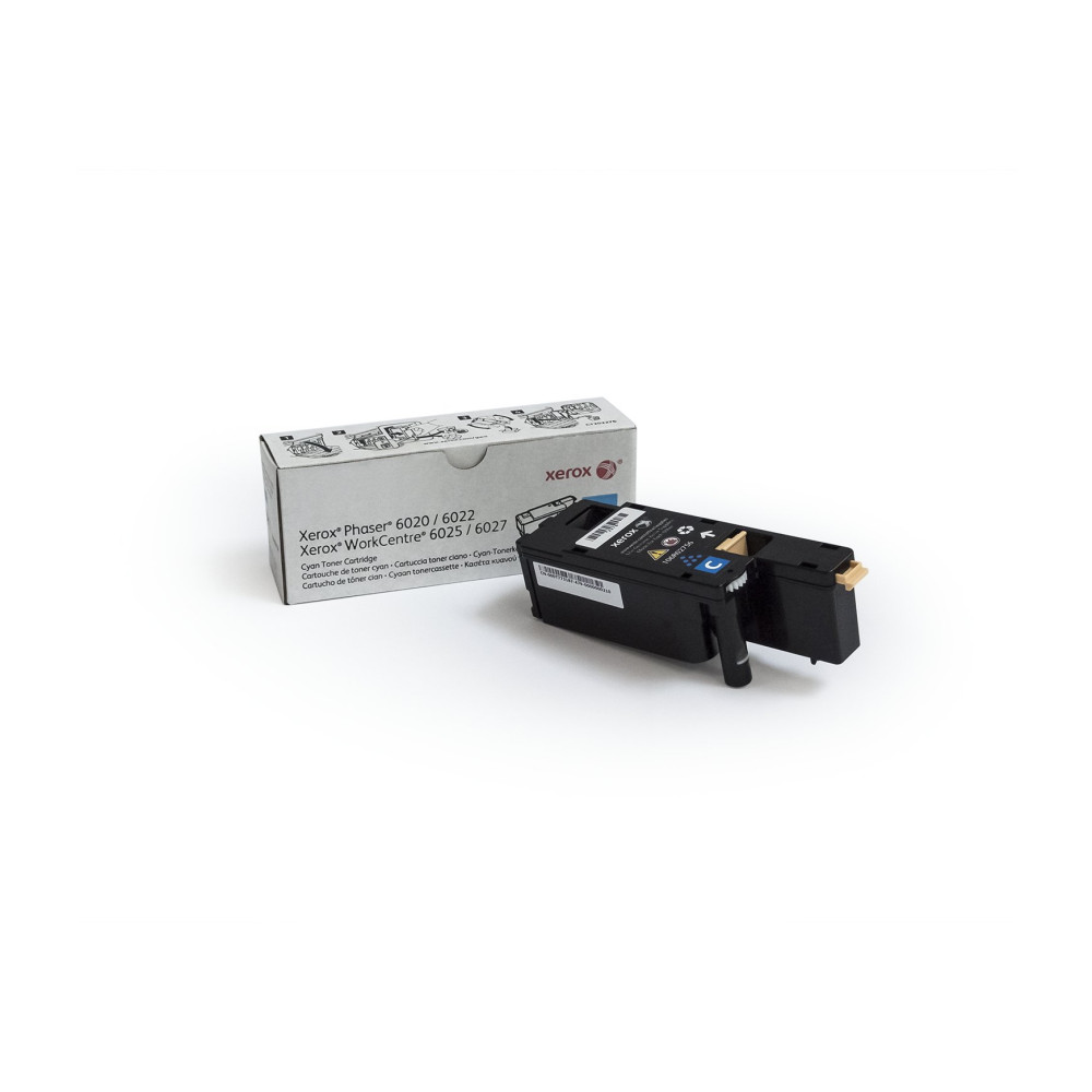 Xerox Cartuccia toner Ciano a Capacità standard da 1000 Pagine per Phaser® 6020/6022, WorkCentre® 6025/6027 (106R02756) Xerox Cartuccia toner Ciano a Capacità standard da 1000 Pagine per Phaser® 6020/6022, WorkCentre® 6025/6027 (106R02756)