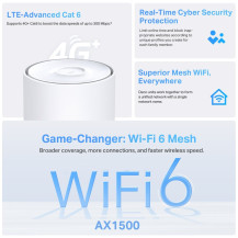 TP-LINK Deco X10-4G V1 - Sistema WLAN - (Router)