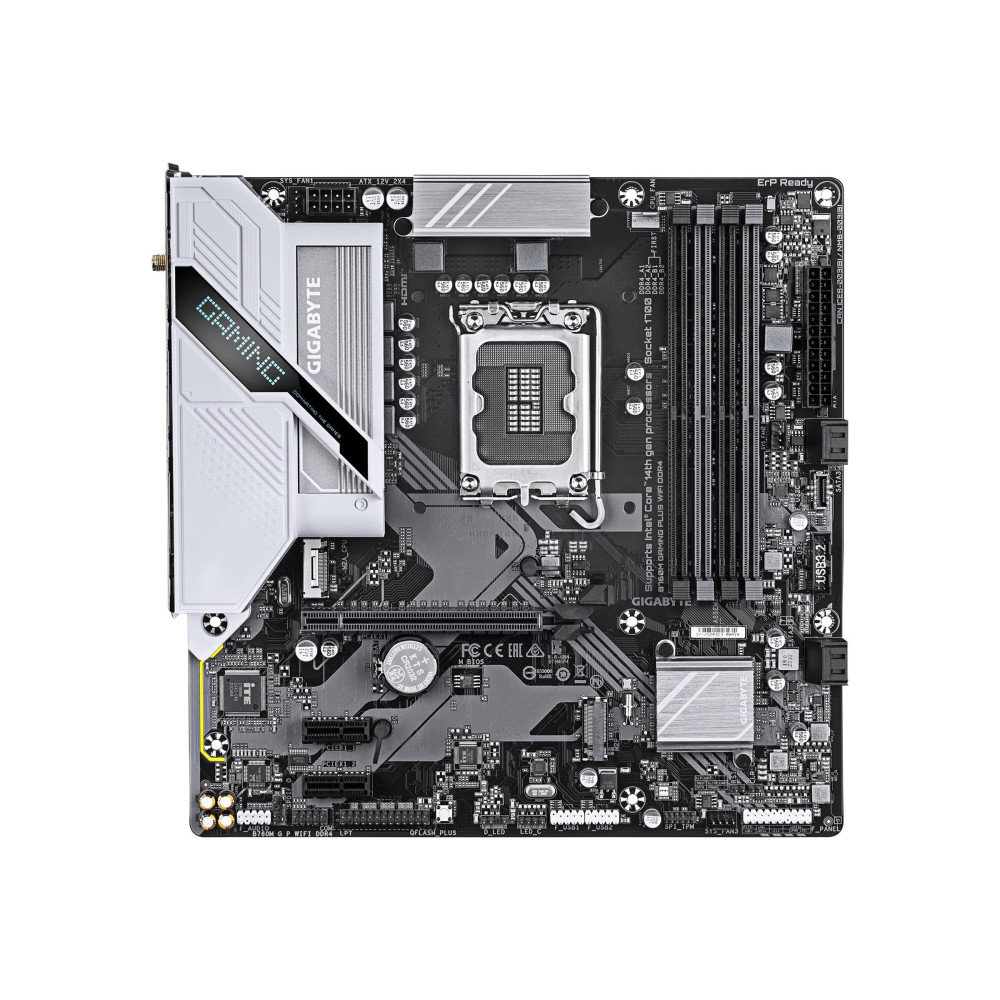 Gigabyte B760M GAMING PLUS WIFI DDR4 - Scheda madre - micro ATX - Sockel LGA1700 - Chipset B760 - USB-C 3.2 Gen 1, USB 3.2 Gen 1