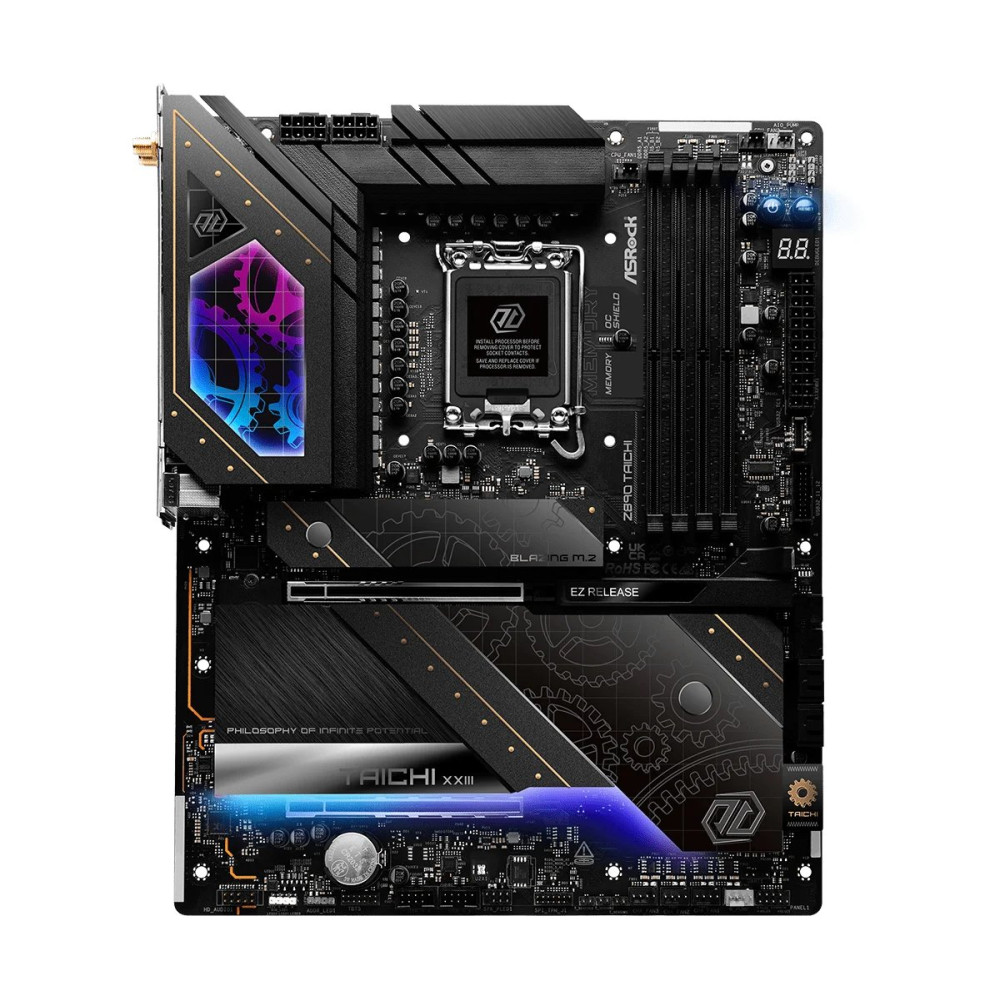 ASRock Z890 TAICHI - Scheda madre - ATX - LGA1851 Socket - Chips Z890 - USB4, USB-C 3.2 Gen 2x2, USB 3.2 Gen 2, USB 3.2 Gen 1 - 
