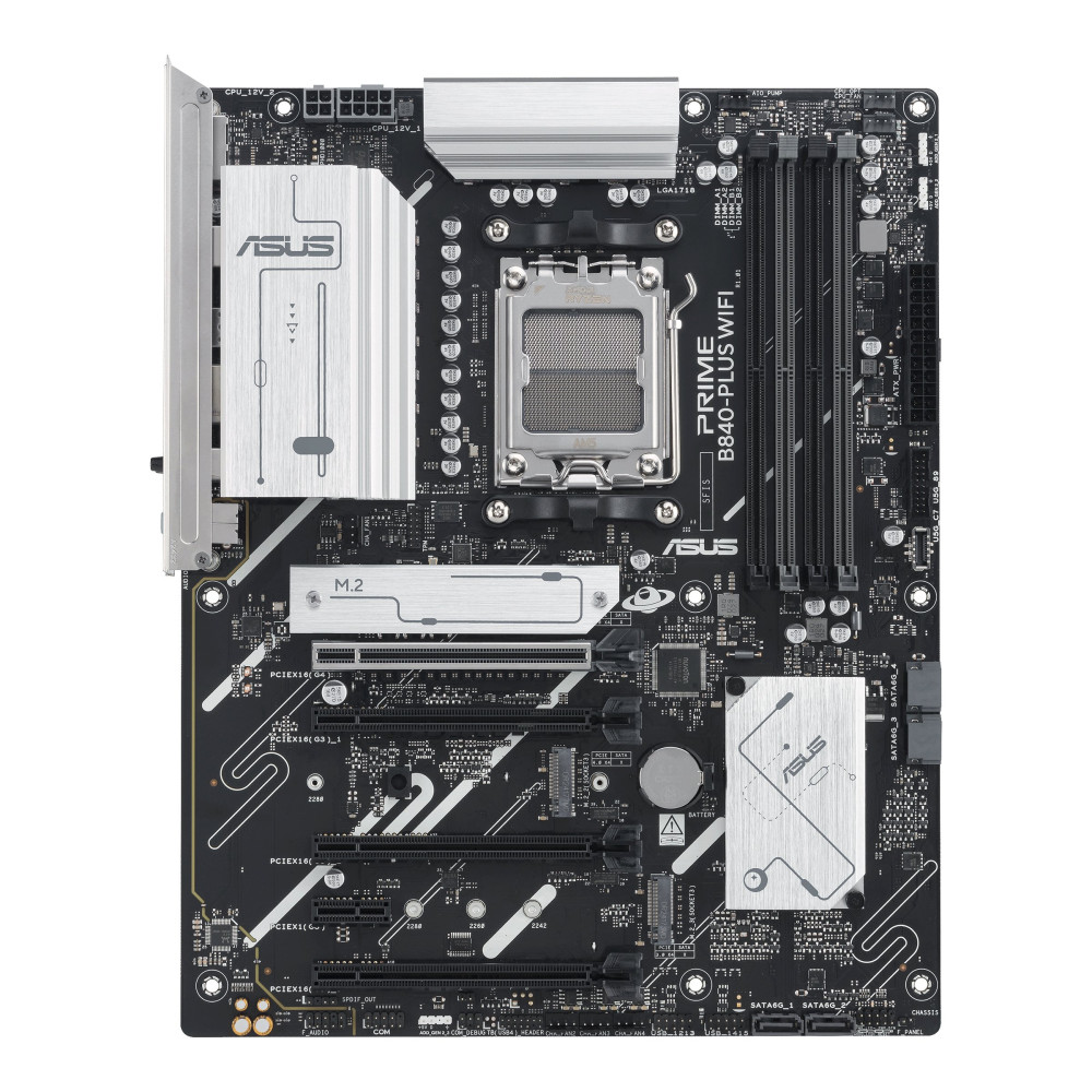 ASUS PRIME B840-PLUS WIFI - Scheda madre - ATX - Socket AM5 - AMD B840 Chipsatz - USB-C 3.2 Gen 1, USB 3.2 Gen 1 - 2,5 Gigabit L