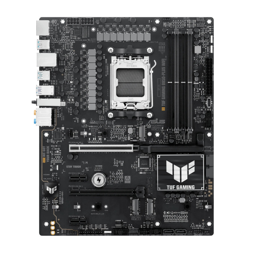 ASUS TUF GAMING B850-PLUS WIFI - Scheda madre - ATX - Socket AM5 - Chipsatz AMD B850 - USB-C 3.2 Gen 2x2, USB-C 3.2 Gen 2, USB 3
