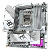 Gigabyte AORUS B850M ELITE WIFI 6E ICE - Scheda madre - micro ATX - Socket AM5 - Chipsatz AMD B850 - USB-C 3.2 Gen 2x2, USB-C 3.