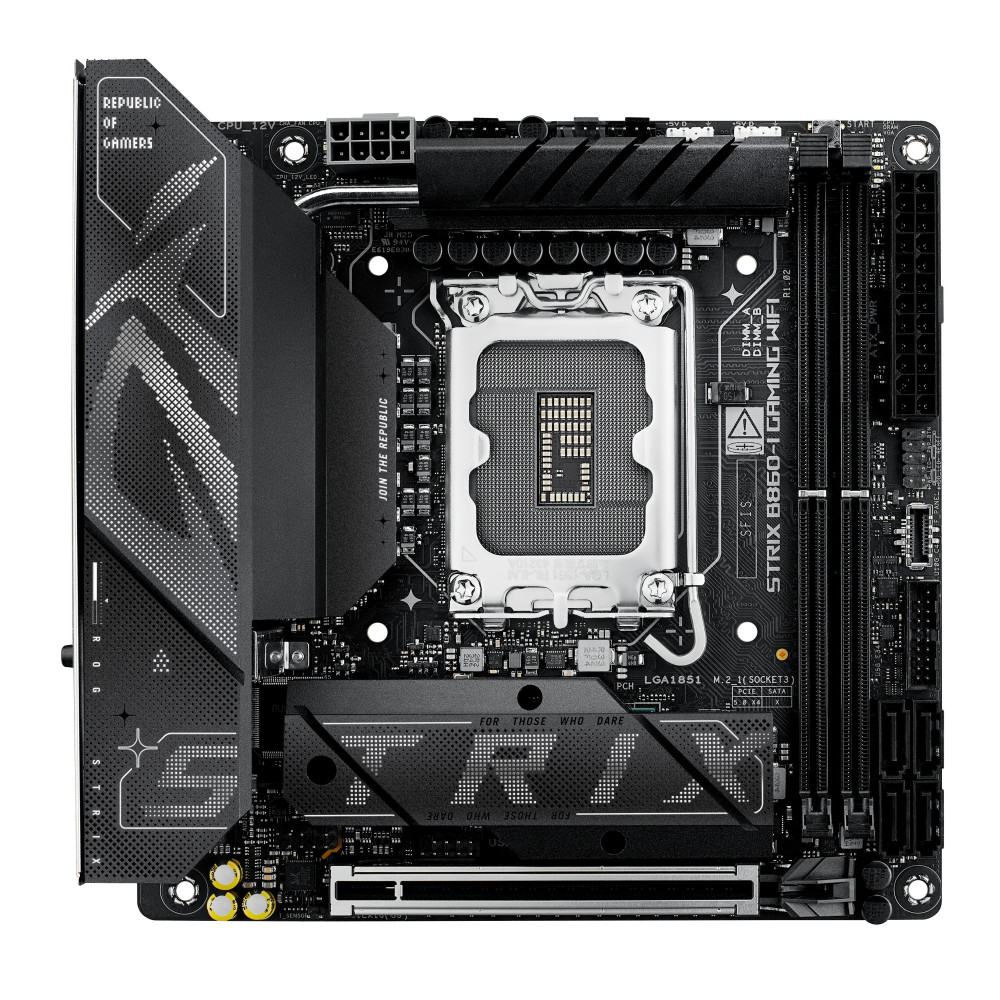 ASUS ROG STRIX B860-I GAMING WIFI - Scheda madre - Mini-ITX - LGA1851 Socket - Chipset B860 - USB4, USB 3.2 Gen 2, USB-C 3.2 Gen