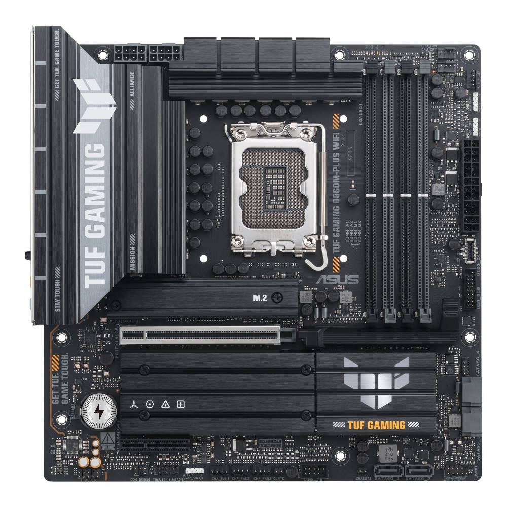 ASUS TUF GAMING B860M-PLUS WIFI - Scheda madre - micro ATX - LGA1851 Socket - Chipset B860 - USB-C 3.2 Gen 2x2, USB 3.2 Gen 2, U