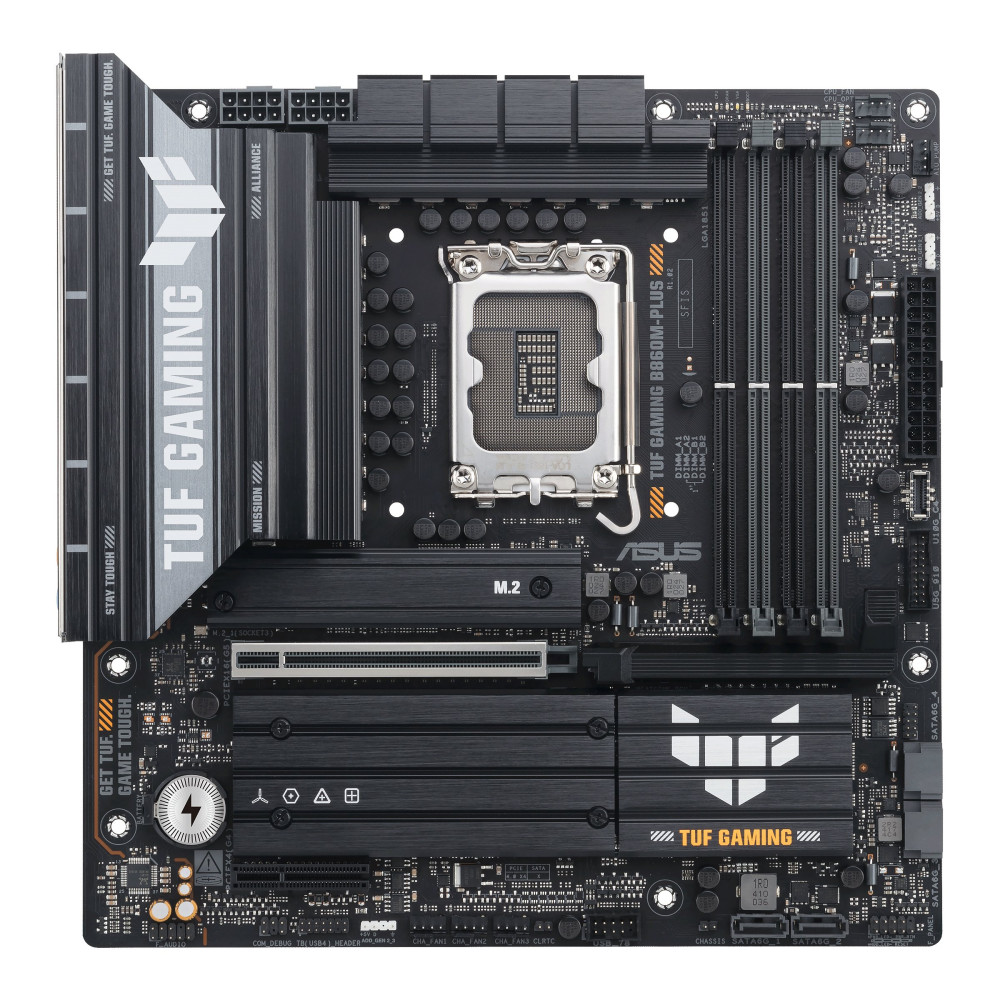 ASUS TUF GAMING B860M-PLUS - Scheda madre - micro ATX - LGA1851 Socket - Chipset B860 - USB-C 3.2 Gen 2x2, USB 3.2 Gen 2, USB 3.