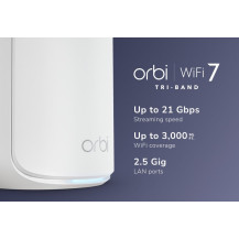 Netgear Orbi 870 Serie RBE870 - Sistema WLAN - (Router)