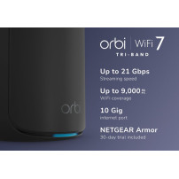 Netgear Orbi 870 Serie RBE873 - Sistema WLAN - (Router, 2 estesi)