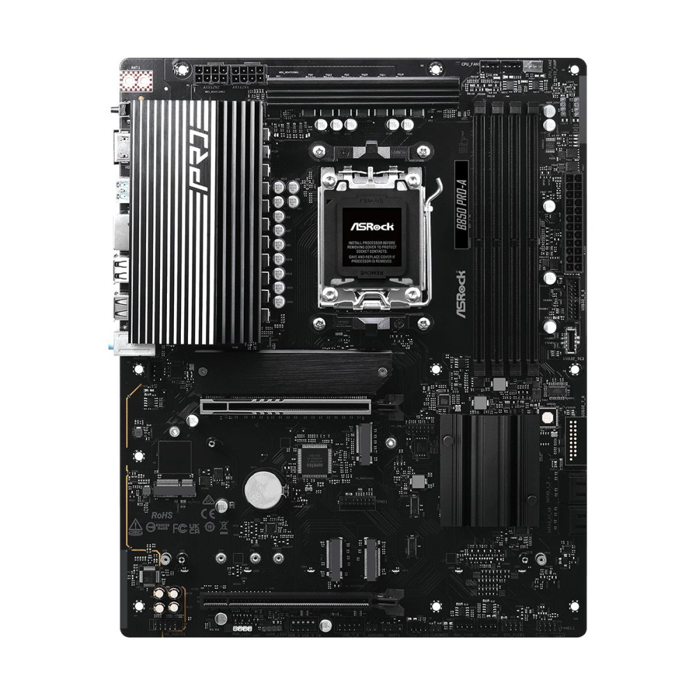 ASRock B850 Pro-A - Scheda madre - ATX - Socket AM5 - Chipsatz AMD B850 - USB-C 3.2 Gen 2x2, USB-C 3.2 Gen 1, USB 3.2 Gen 1, USB