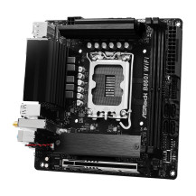 ASRock B860I WiFi - Scheda madre - Mini-ITX - LGA1851 Socket - Chipset B860 - USB-C 3.2 Gen 2x2, USB-C 3.2 Gen 2, USB 3.2 Gen 2,