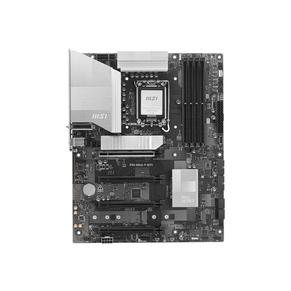 MSI PRO B860-P WIFI - Scheda madre - ATX - LGA1851 Socket - Chipset B860 - USB 3.2 Gen 2, USB 3.2 Gen 1 - 5 Gigabit Ethernet, Wi