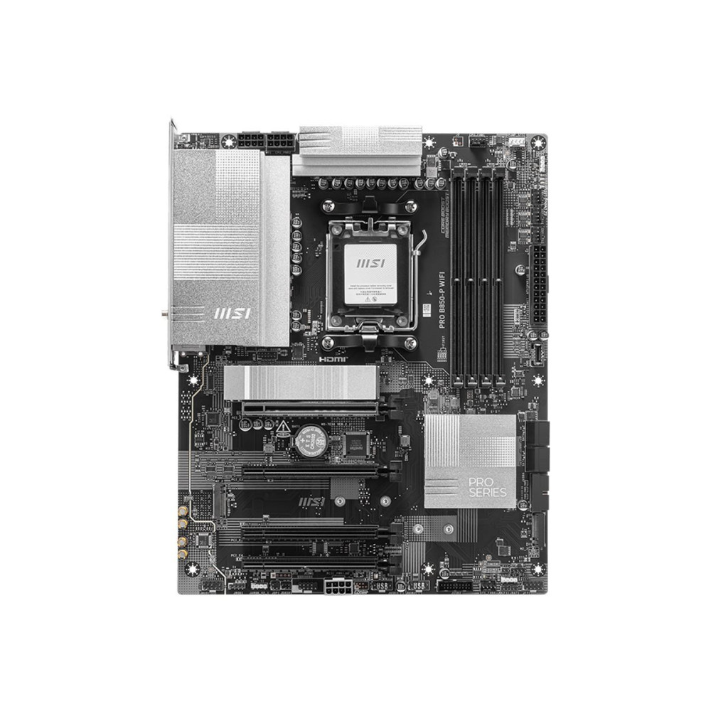 MSI PRO B850-P WIFI - Scheda madre - ATX - Socket AM5 - Chipsatz AMD B850 - USB 3.2 Gen 2, USB-C 3.2 Gen 2, USB 3.2 Gen 1 - 5 Gi