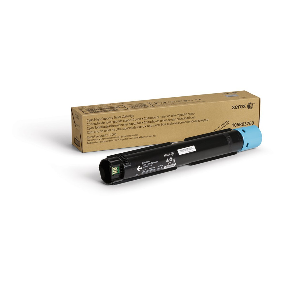 Xerox Cartuccia toner Ciano a Alta capacità da 10100 Pagine per Stampante a colori ® VersaLink® C7000 (106R03760) Xerox Cartuccia toner Ciano a Alta capacità da 10100 Pagine per Stampante a colori ® VersaLink® C7000 (106R03760)