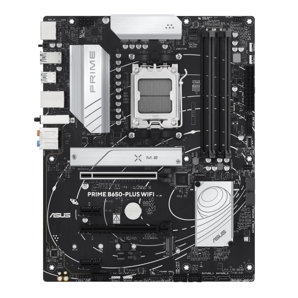 ASUS Prime B650-Plus WiFi - Scheda madre - ATX - Socket AM5 - Chipset AMD B650 - USB-C 3.2 Gen2, USB 3.2 Gen 2, USB 3.2 Gen 1, U