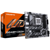 Gigabyte B840M DS3H - Scheda madre - micro ATX - Socket AM5 - Chipset AMD B840 - USB-C 3.2 Gen 1, USB 3.2 Gen 1 - LAN a 2,5 Giga