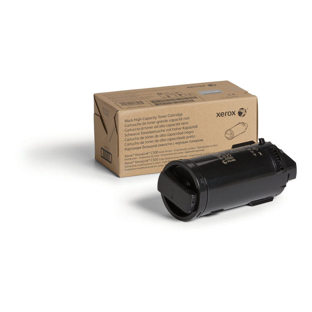 Xerox Cartuccia toner Nero a Alta capacità da 12100 Pagine per Multifunzione a colori ® VersaLink® C505, Stampante a colori ® Ve Xerox Cartuccia toner Nero a Alta capacità da 12100 Pagine per Multifunzione a colori ® VersaLink® C505, Stampante a colori ® Ve