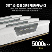 Corsair Vengeance CMK32GX5M2B6000Z30W, 32 GB, 2 x 16 GB, DDR5, 6000 MHz, 288-pin DIMM, Bianco