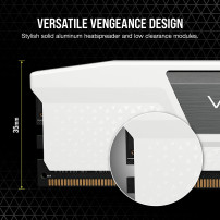 Corsair Vengeance CMK32GX5M2B6000Z30W, 32 GB, 2 x 16 GB, DDR5, 6000 MHz, 288-pin DIMM, Bianco