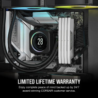 Corsair Vengeance CMK32GX5M2B6000Z30W, 32 GB, 2 x 16 GB, DDR5, 6000 MHz, 288-pin DIMM, Bianco