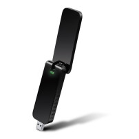 TP-LINK AC1300-Dualband-USB-WLAN-Adapter, Senza fili, USB, WLAN, Wi-Fi 5 (802.11ac), 867 Mbit/s, Nero