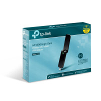TP-LINK AC1300-Dualband-USB-WLAN-Adapter, Senza fili, USB, WLAN, Wi-Fi 5 (802.11ac), 867 Mbit/s, Nero