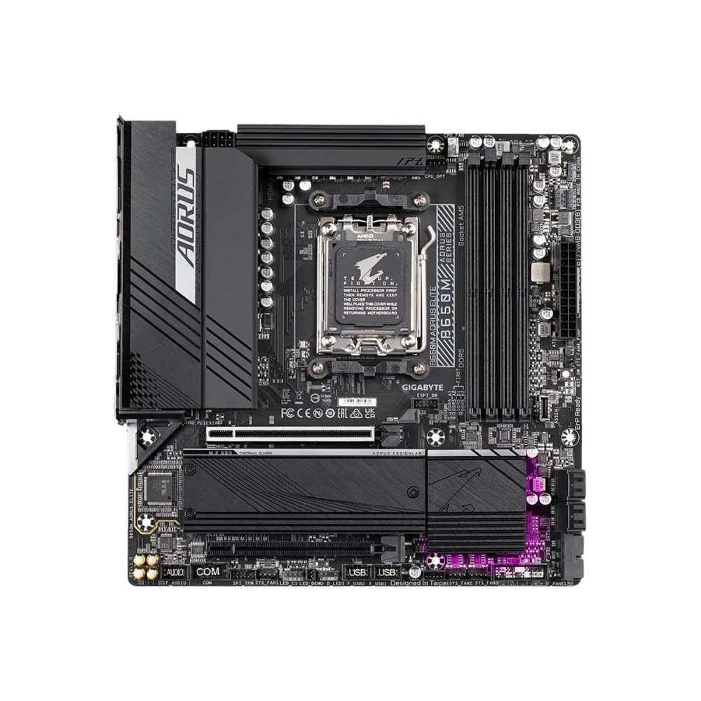 Gigabyte AORUS B650M ELITE - 1.0 - Scheda madre - micro ATX - Socket AM5 - Chipset AMD B650 - USB 3.2 Gen 2, USB-C 3.2 Gen 2, US
