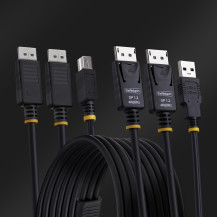 Cavo StarTech.com di 6 piedi (1,8 m) con DisplayPort doppio e USB 5 Gbps per KVM - Tastiera / Video / Mouse (KVM-)