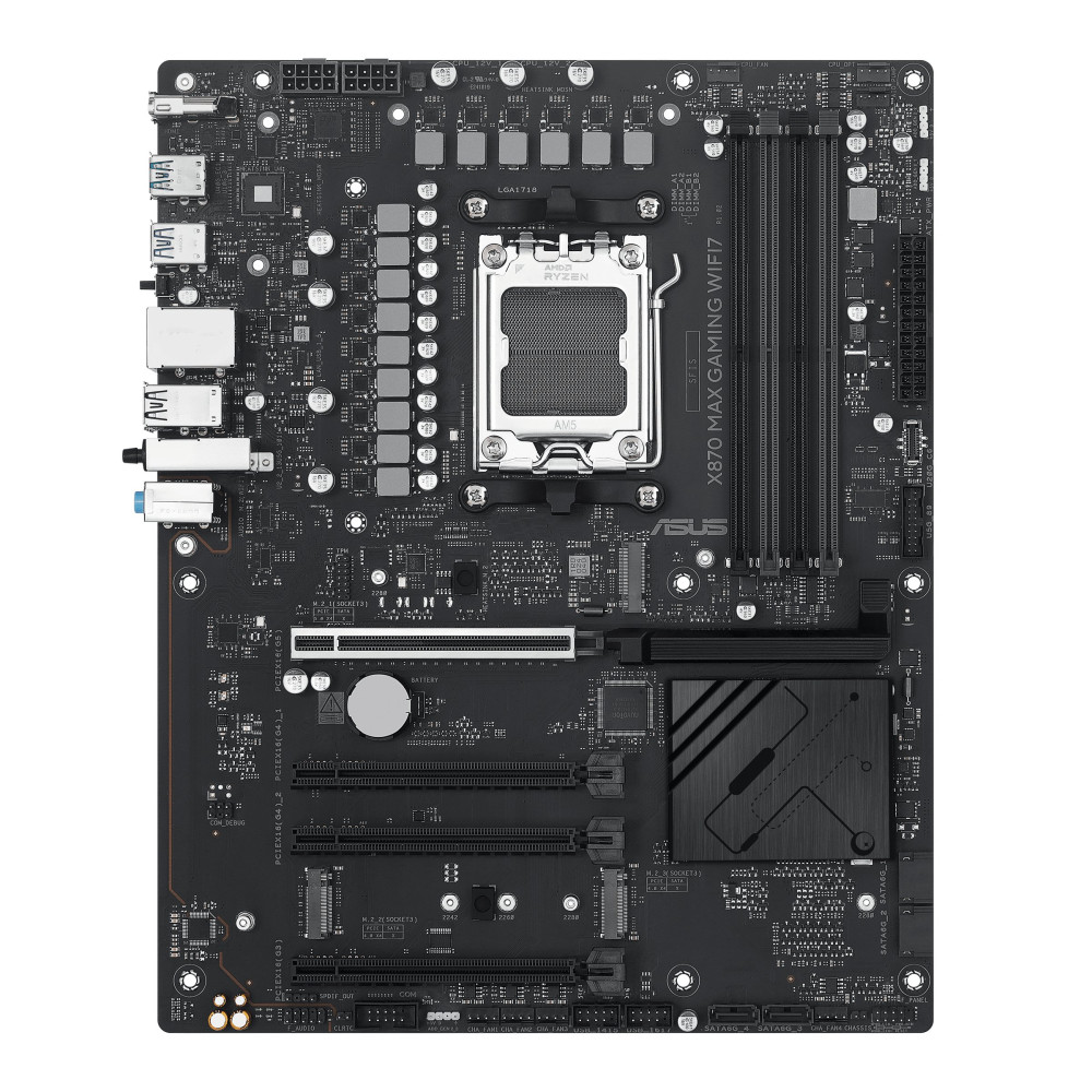 ASUS X870 MAX GAMING WIFI7 - Scheda madre - ATX - Socket AM5 - Scheda madre AMD X870 - USB4, USB-C 3.2 Gen 2x2, USB 3.2 Gen 2, U