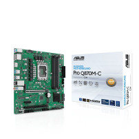 ASUS Pro Q870M-C-CSM - Scheda madre - micro ATX - LGA1851 Socket - Chipsatz Q870 - USB-C 3.2 Gen2, USB 3.2 Gen 1, USB 3.2 Gen 2 